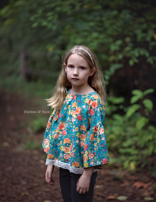 Duchess and Hare Storybook in Hawthorne Threads September Blooms rayon